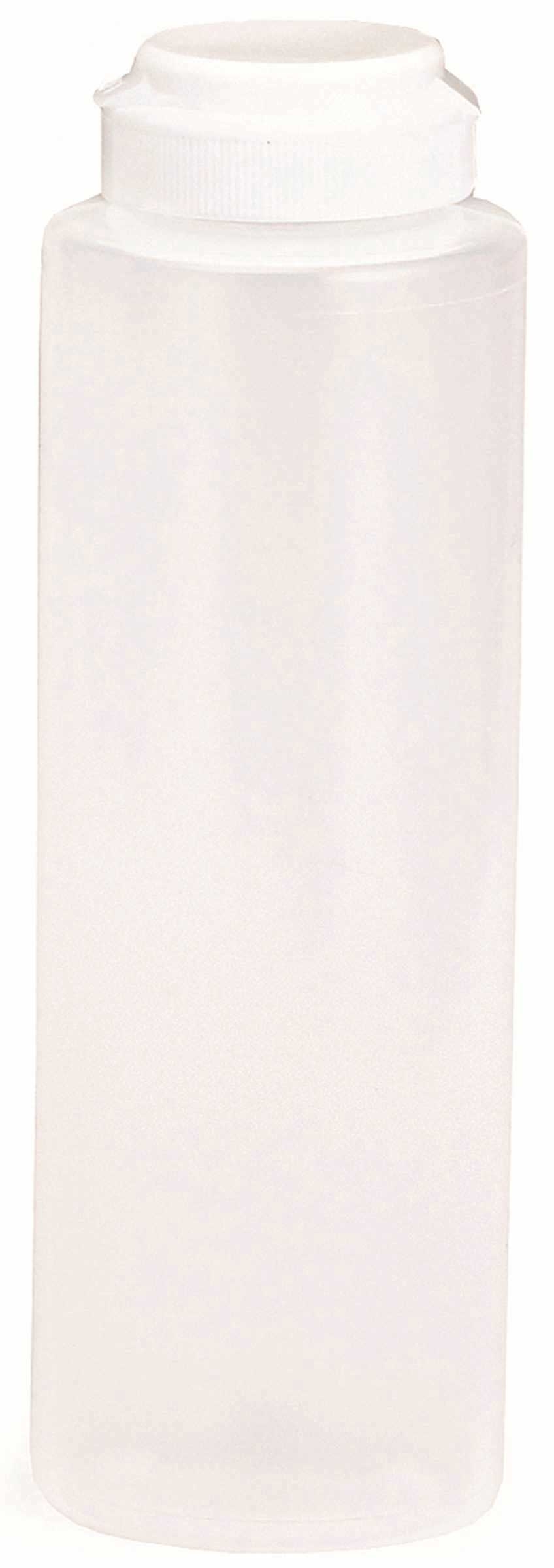 Tablecraft Natural Squeeze Bottle Dispenser with Hinged Top, 8 Ounce -- 12 per case