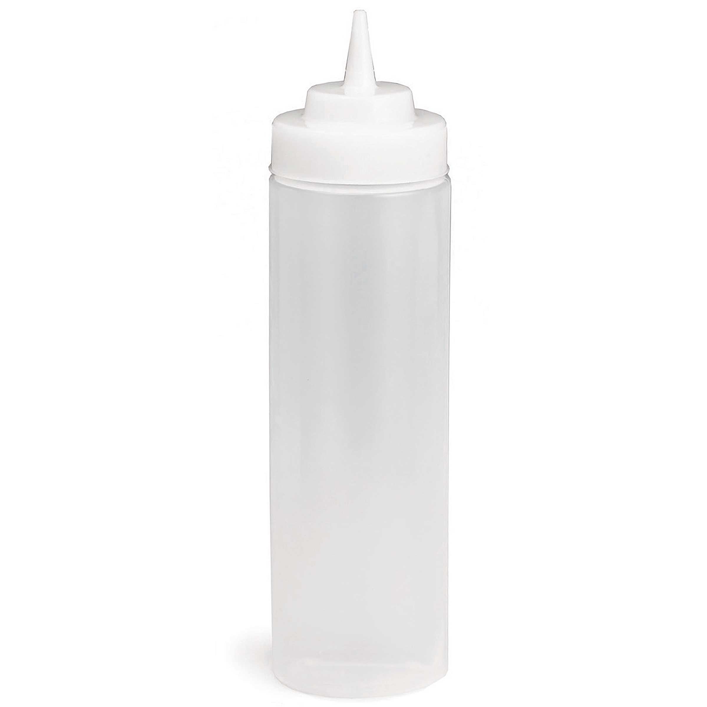 Tablecraft Natural Standard Tip Wide Mouth Squeeze Dispenser, 12 Ounce -- 36 per case