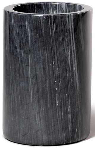 Tablecraft Black Marble Wine Cooler, 5 x 5 x 7 inch -- 6 per case