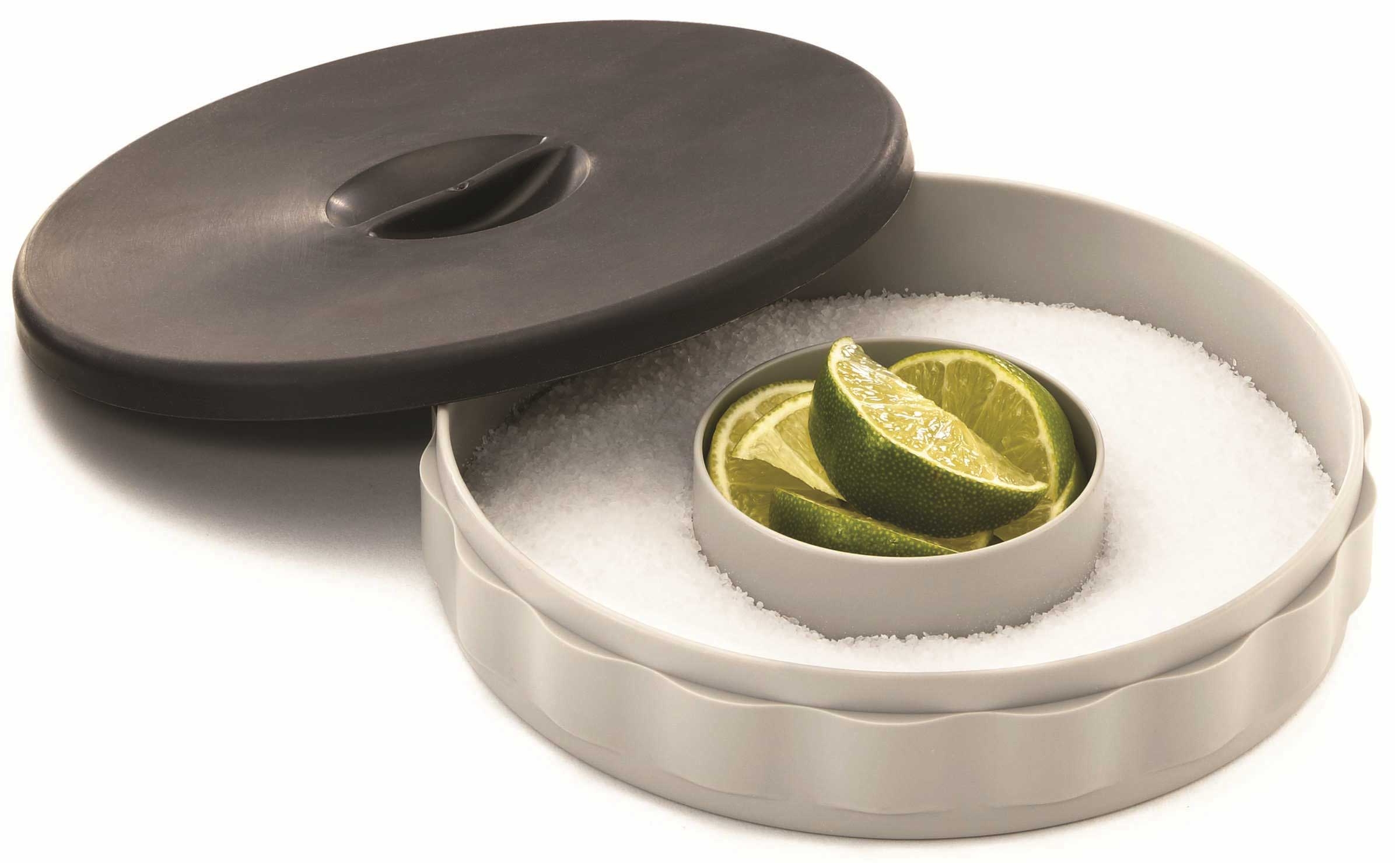 Tablecraft Silver and Black Margarita Rimmer -- 6 per case
