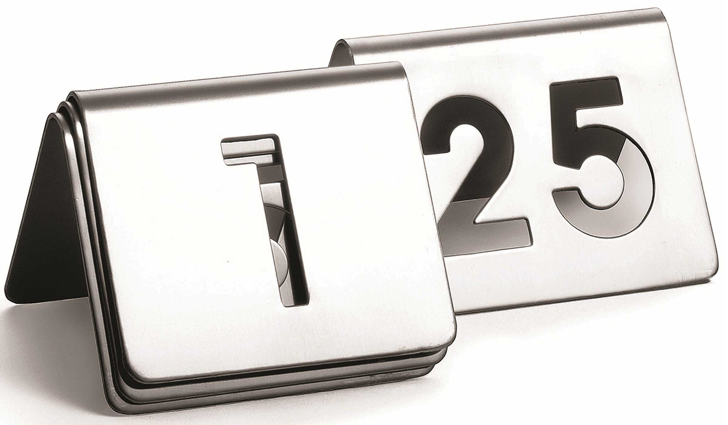 Tablecraft Cut Out Number Tent Set, 2.5 x 2 inch -- 8 per case