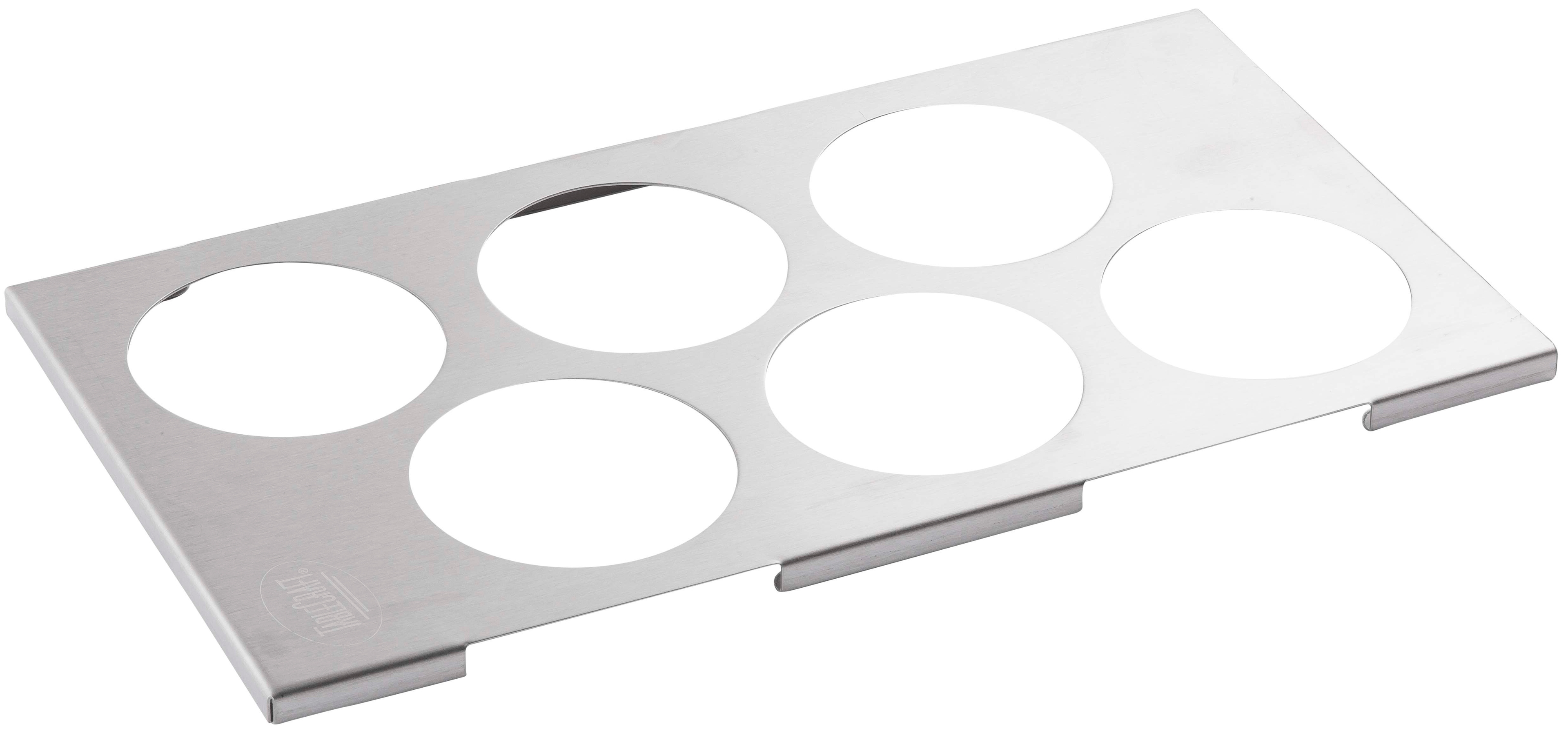 Tablecraft Stainless Steel Six Hole Bottle Holder, 12.75 x 7inch -- 12 per case
