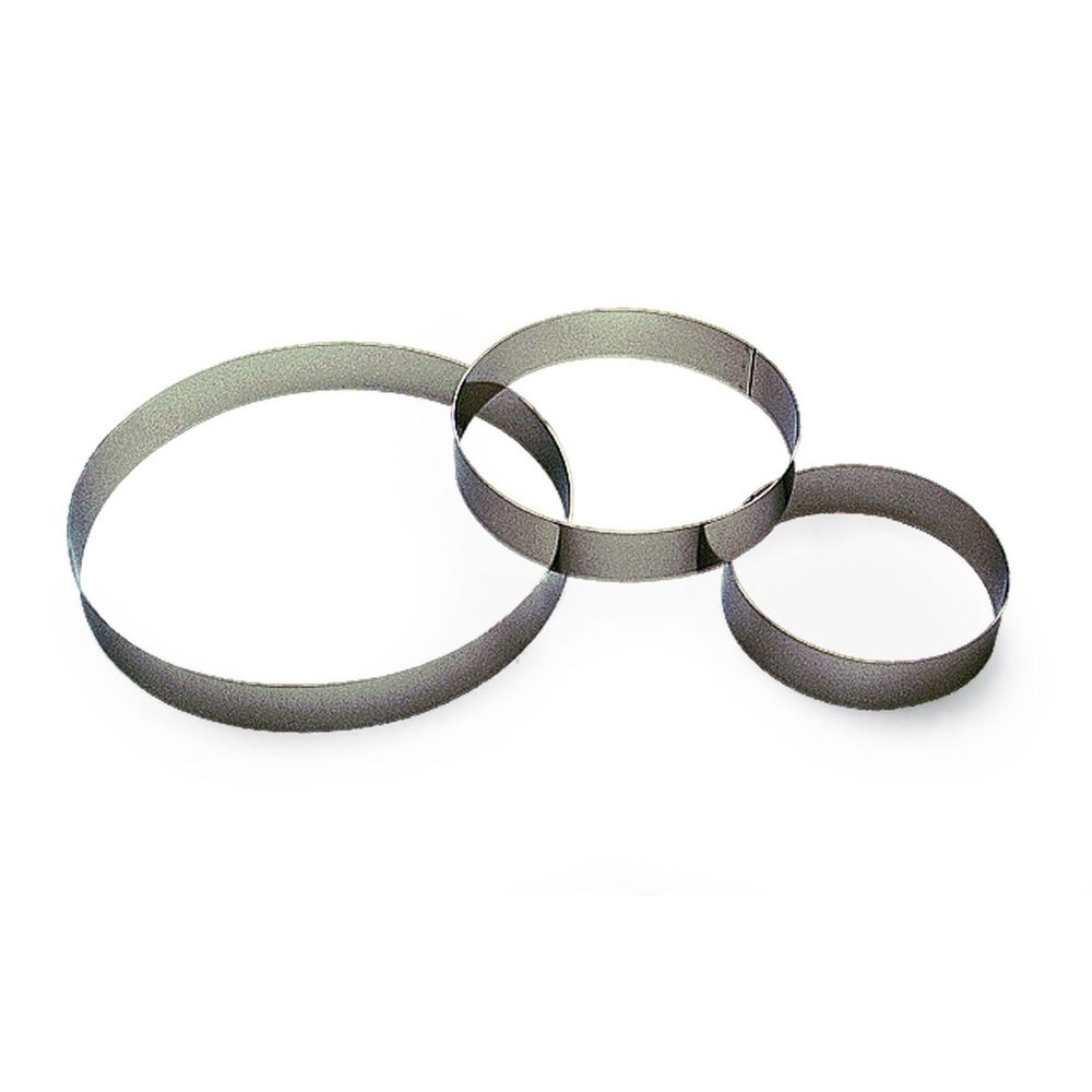 Gobel Stainless Steel Custard Ring, 11.8 inch Dia x 1.4 inch Cavity
