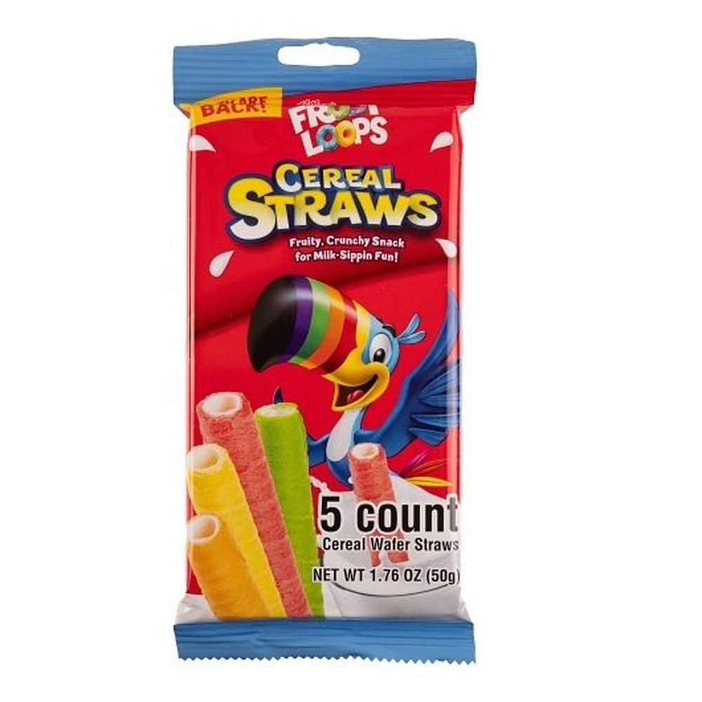 Froot Loop Cereal Straws, 1.76 Ounce - 26 per case
