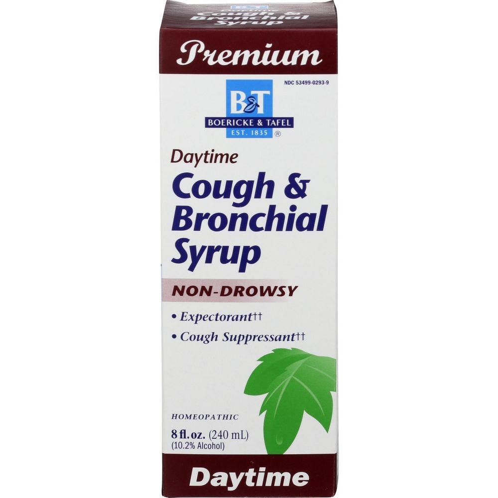 Boericke and Tafel Daytime Cough and Bronchial Syrup, 8 Ounce -- 3 per case