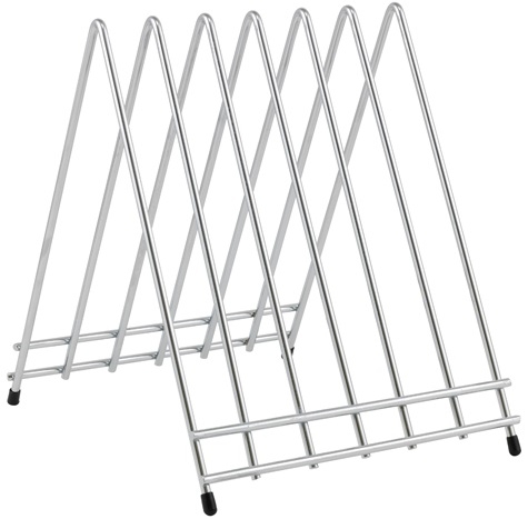 Winco 6 Slots Chrome Plated Cutting Board Rack -- 6 per case