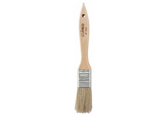 Winco Boar Bristle Pastry Brush, 1 inch Flat -- 12 per case
