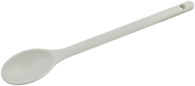 Winco Off White High Heat Nylon Spoon, 12 inch -- 24 per case