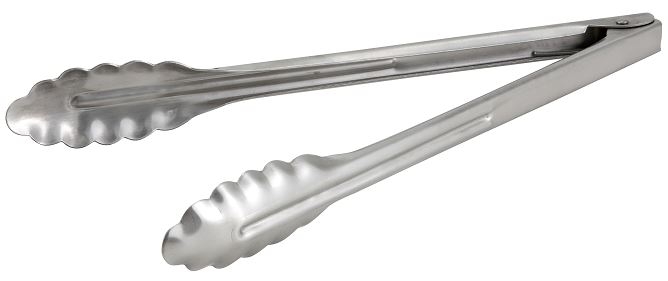 Winco Stainless Steel Extra Heavyweight Coiled Utility Tong, 12 inch -- 12 per case