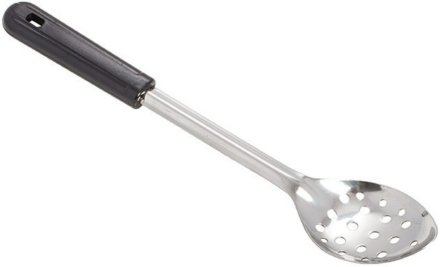 Winco Stainless Steel Perforated Basting Spoon with Bakelite Handle, 13 inch -- 12 per case