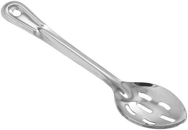 Winco Stainless Steel Slotted Basting Spoon, 11 inch -- 12 per case