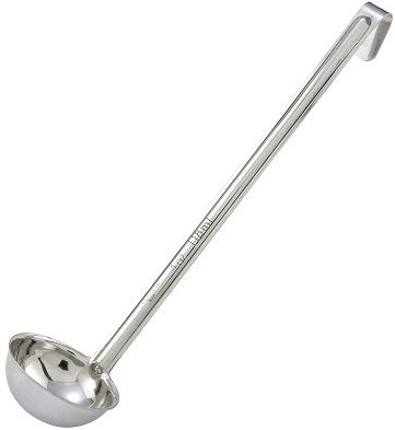 Winco One Piece Stainless Steel Ladle, 8 Ounce -- 12 per case