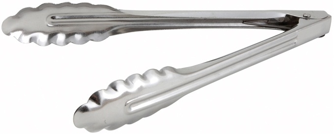 Winco Stainless Steel Medium Weight Utility Tong, 12 inch -- 12 per case