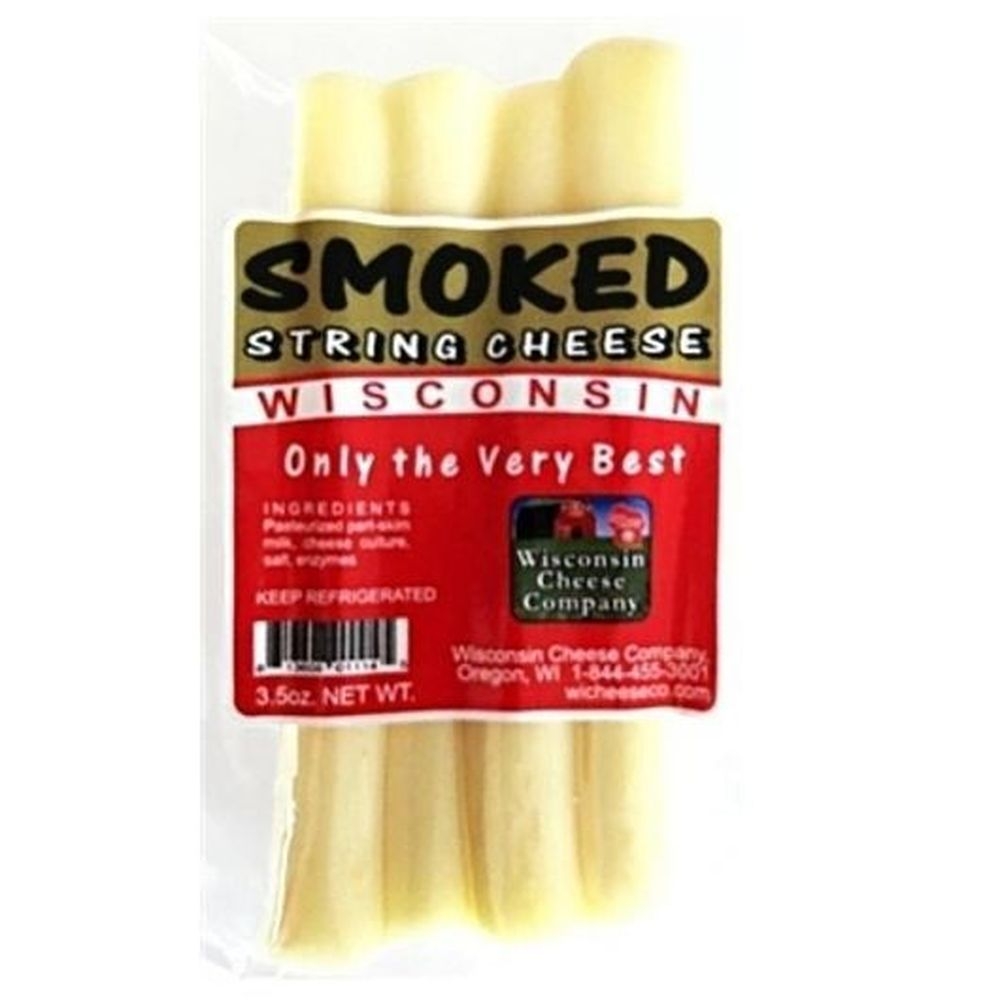 Wisconsin Cheese Company Smoked String Cheese Stick, 3.75 Ounce -- 48 per case