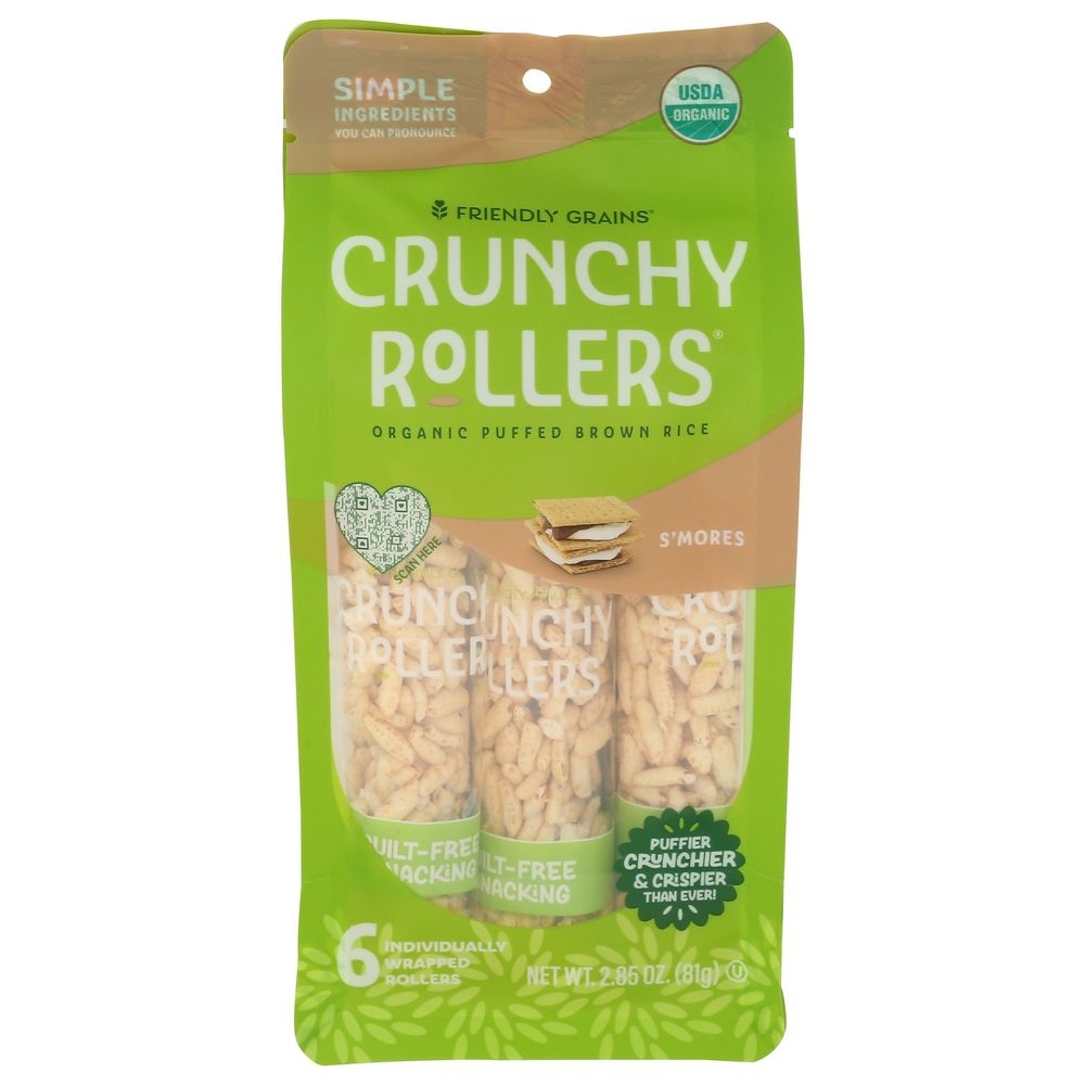 Friendly Grains Smores Crunchy Rollers, 2.85 Ounce Pouch -- 9 per case