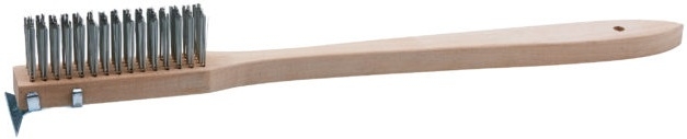 Winco Scratch Brush with Wire Bristles, 20 inch -- 6 per case