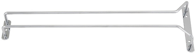 Winco Single Channel Chrome Plated Wire Glass Hanger, 16 inch -- 12 per case