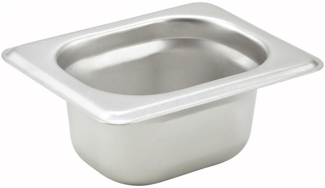 Winco 22 Gauge Stainless Steel Eighteenth Size Straight Sided Steam Pan, 2 inch Depth -- 24 per case