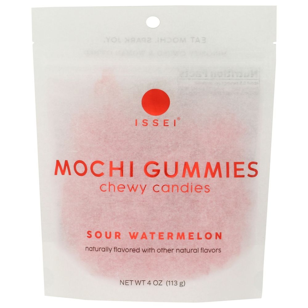 Issei Sour Watermelon Mochi Gummies, 4 Ounce -- 8 per case