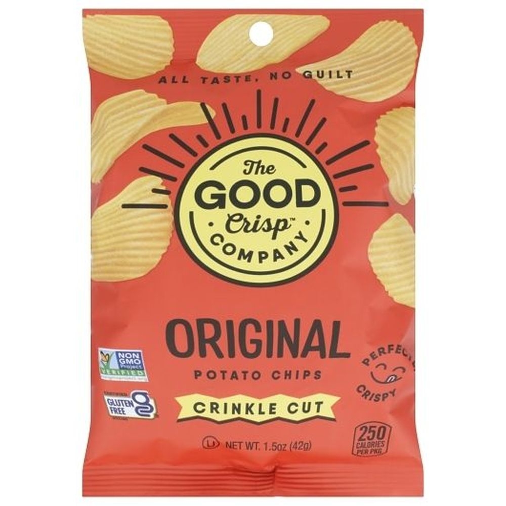 The Good Crisp Original Crinkle Bagged Chips, 1.5 Ounce - 15 per case