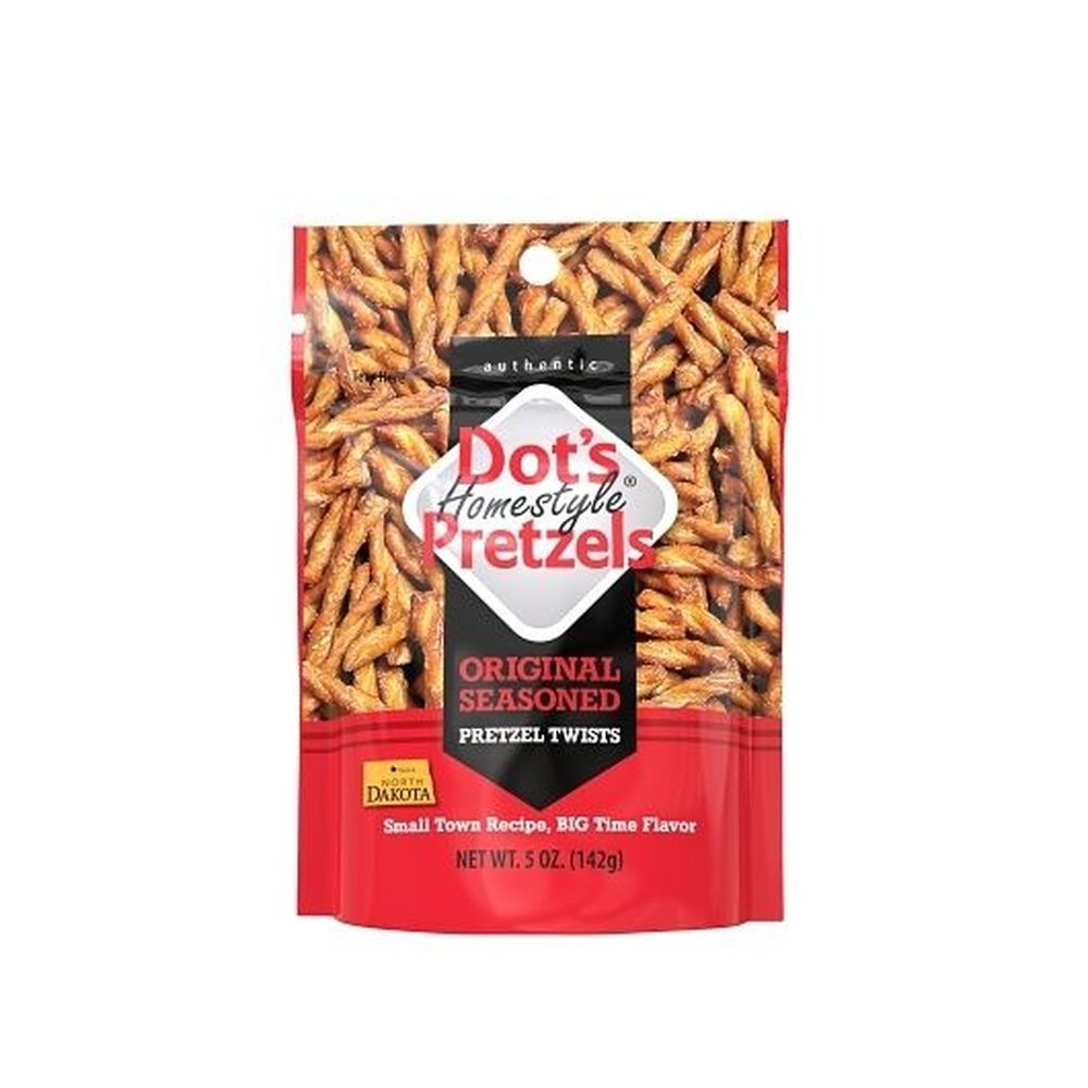 Dots Homestyle Original Seasoned Pretzel Twists, 5 Ounce Bag -- 10 per case
