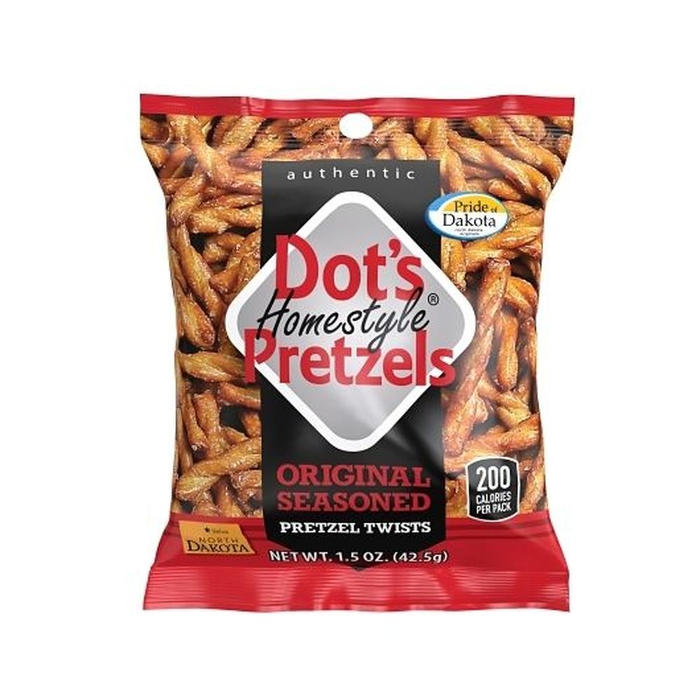 Dots Pretzels Original Seasoned Pretzel Twists, 1.5 Ounce - 60 per case