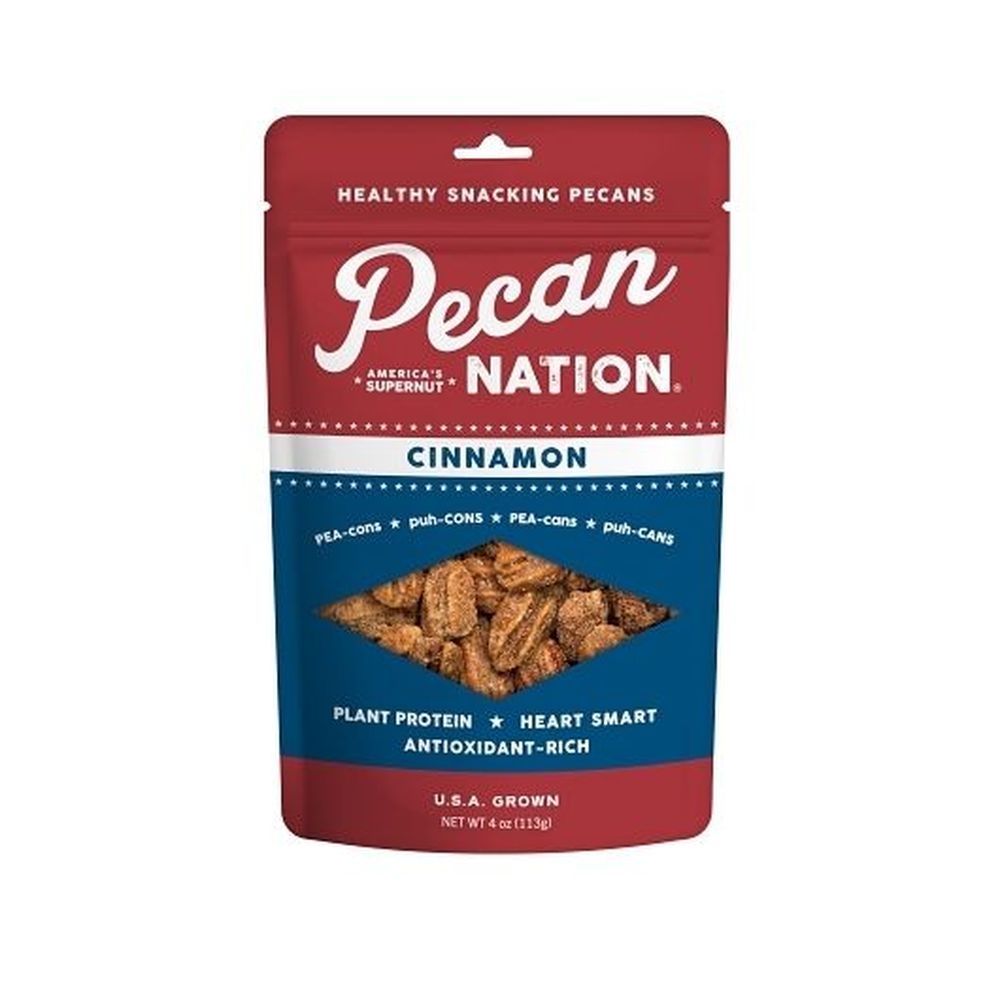 Pecan Nation Cinnamon Pecans, 4 Ounce - 6 per case