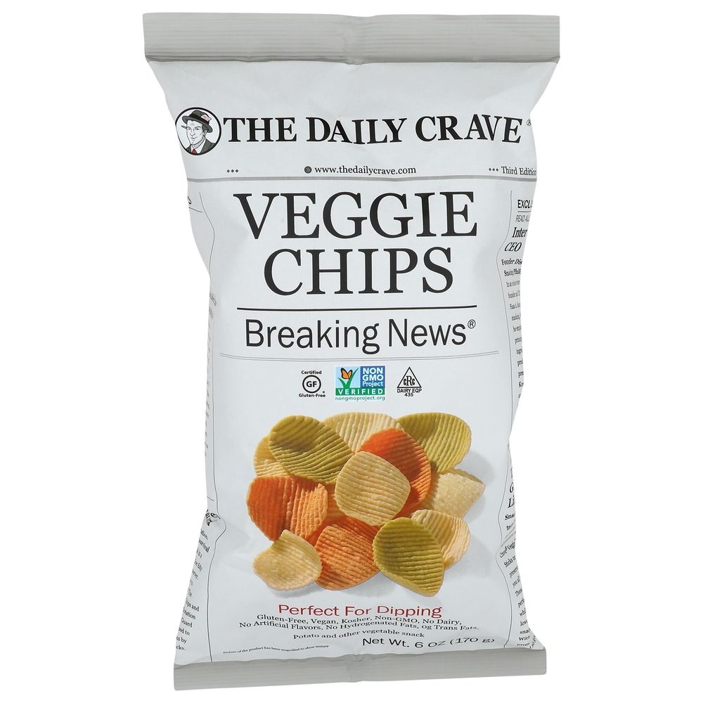 The Daily Crave Breaking News Veggie Chips, 5.25 Ounce -- 8 per case