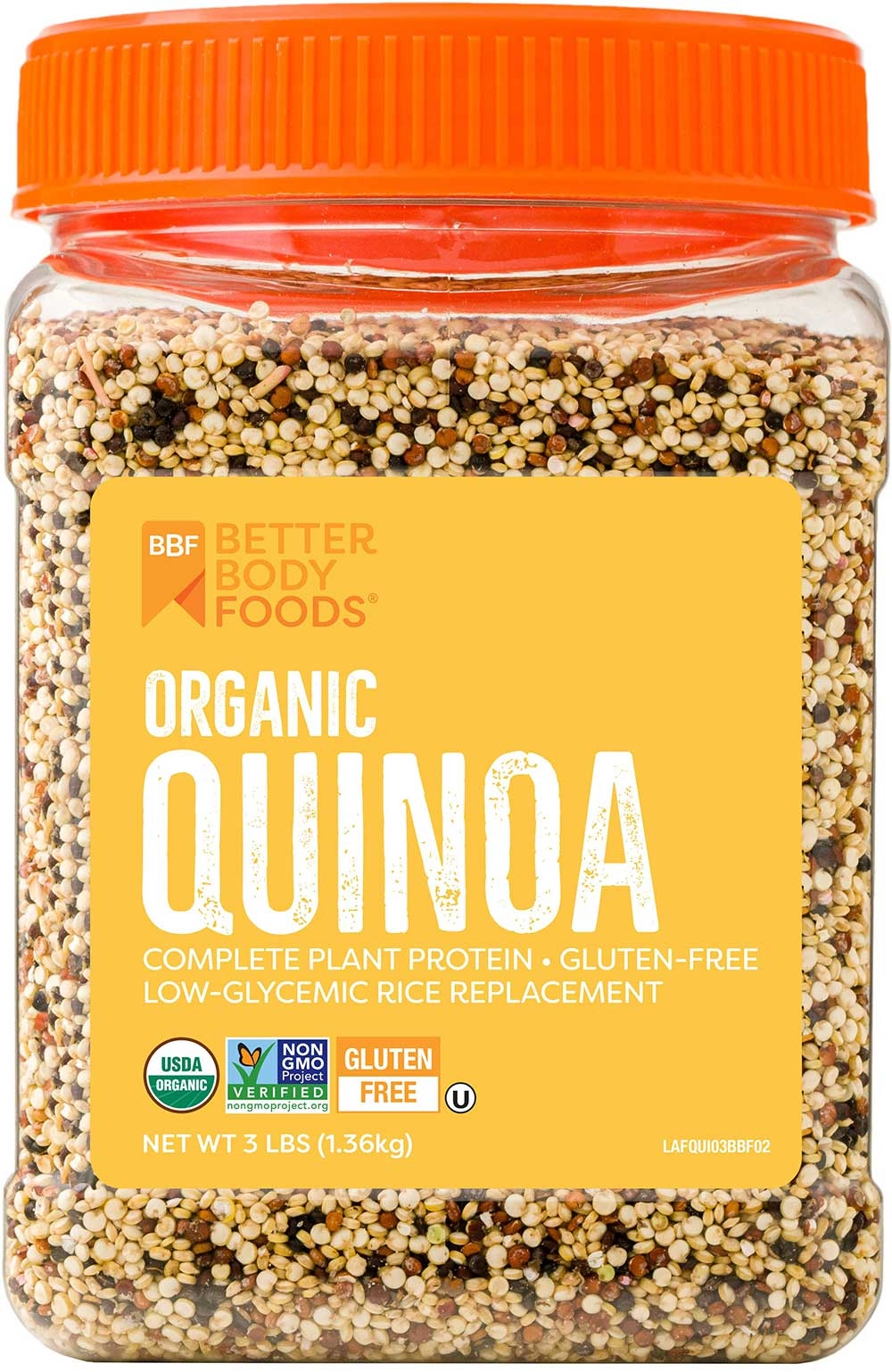 Betterbody Foods Organic Quinoa Medley, 3 Pound -- 3 per case