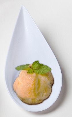 Small Wonders White Mini Teardrop Dish -- 4000 per case.