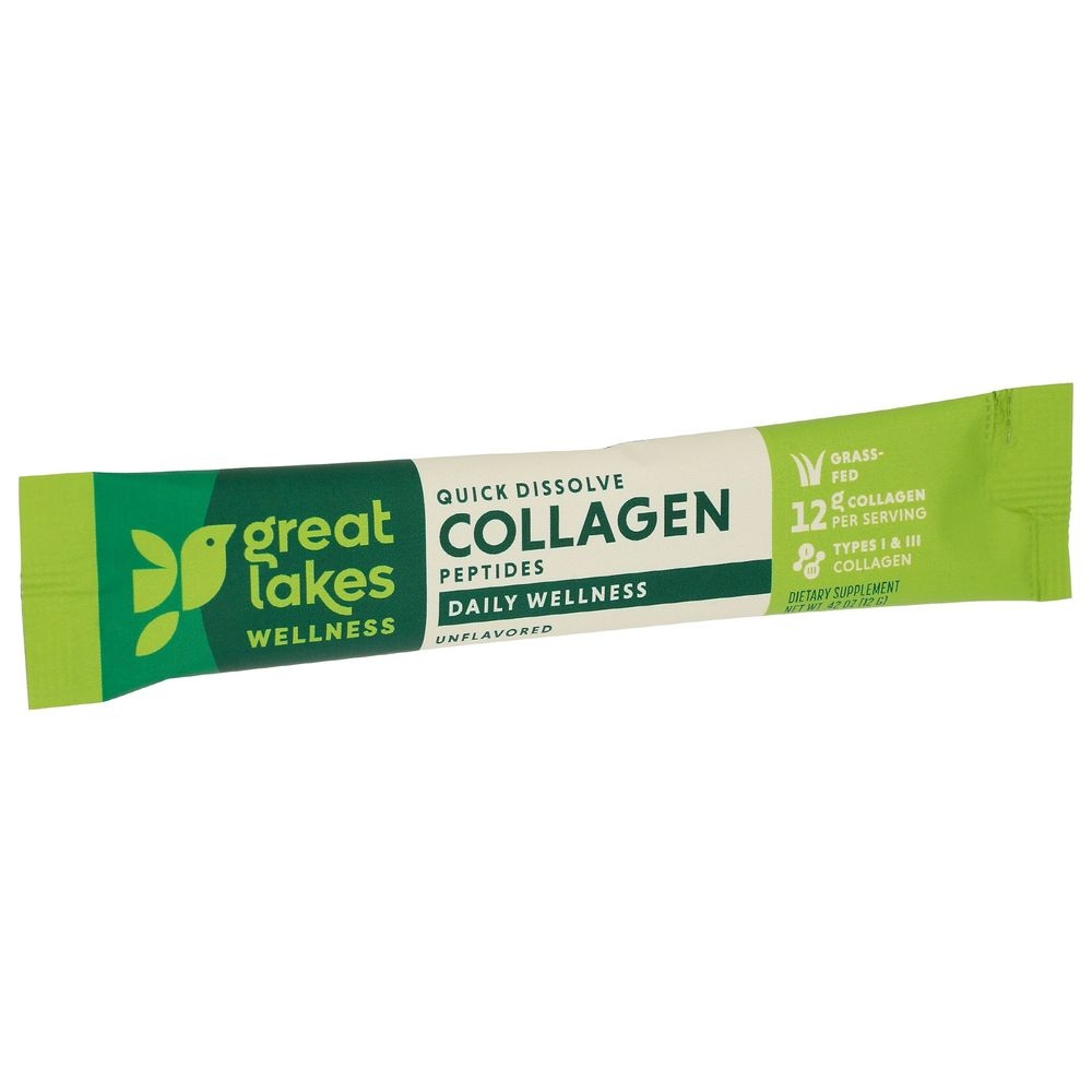 Great Lakes Wellness Unflavored Collagen Peptides, 20 count