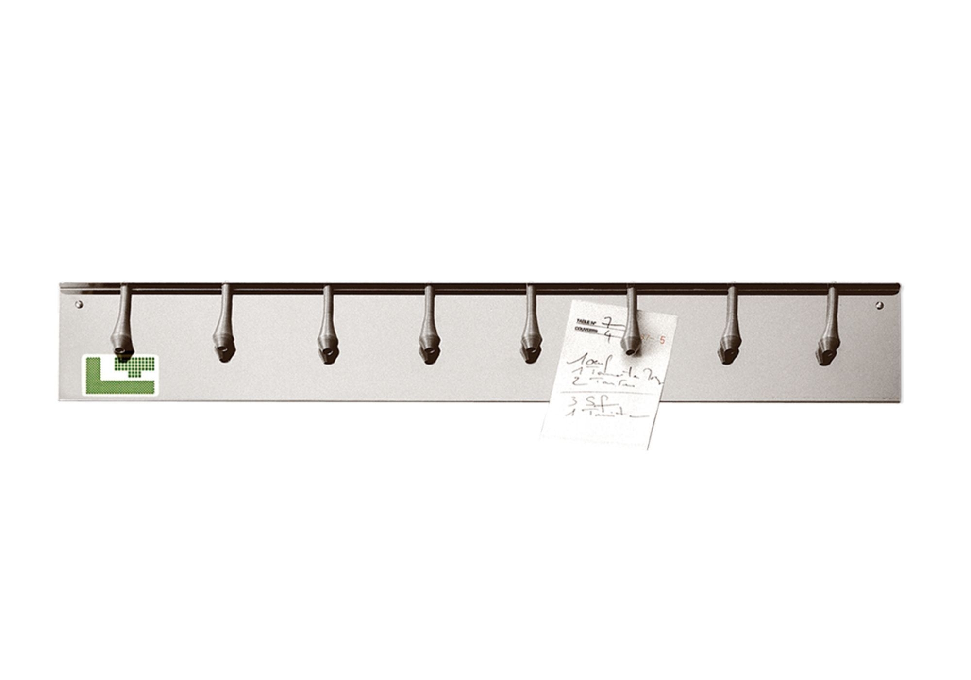 Louis Tellier Stainless Steel 62.5 Cm Check Holder with 8 Springs, 25 x 3.9 x 0.8 inch