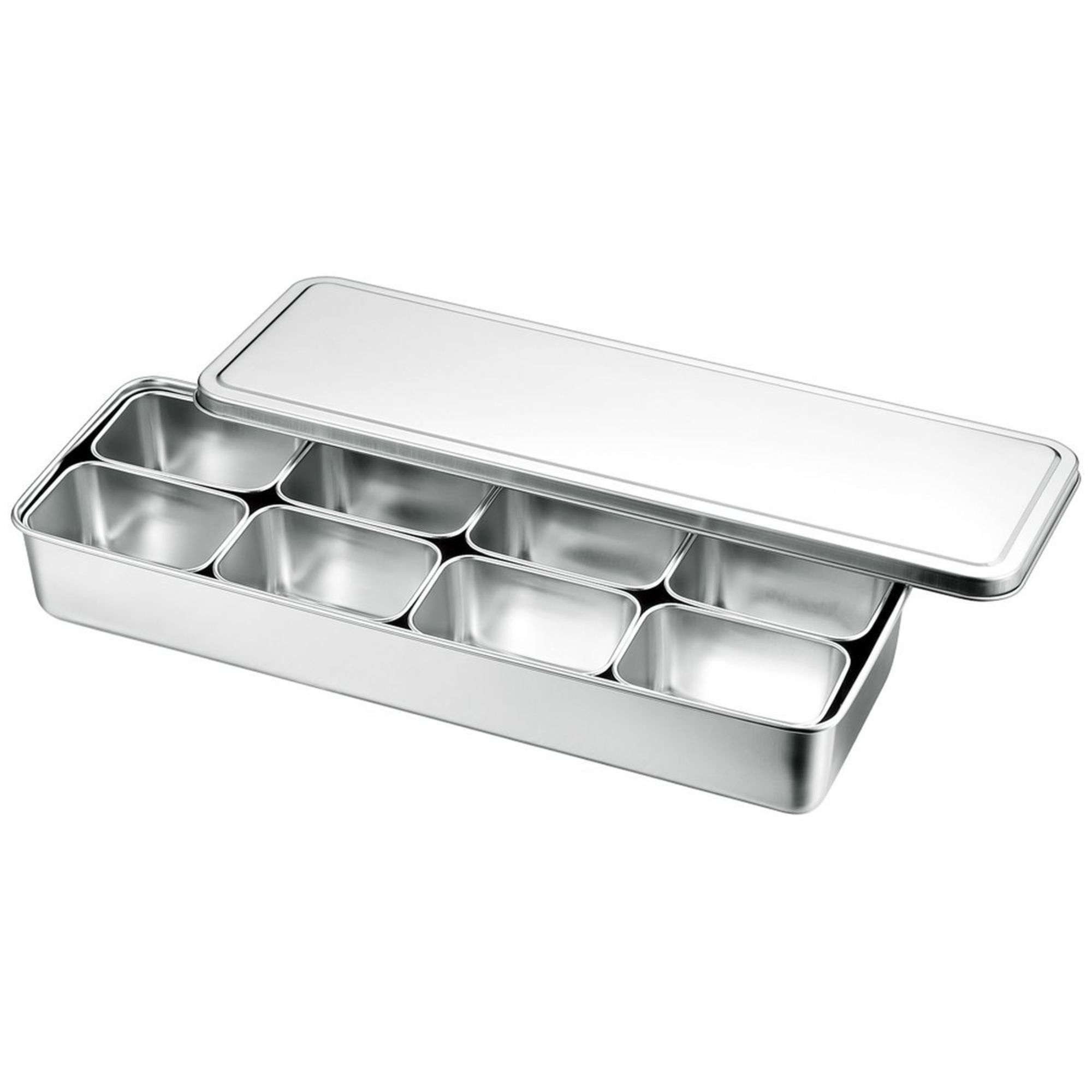 Louis Tellier 18/8 Stainless Steel Japanese 8 Mini Boxes in Container, 17 inch x 2.48 inch Width