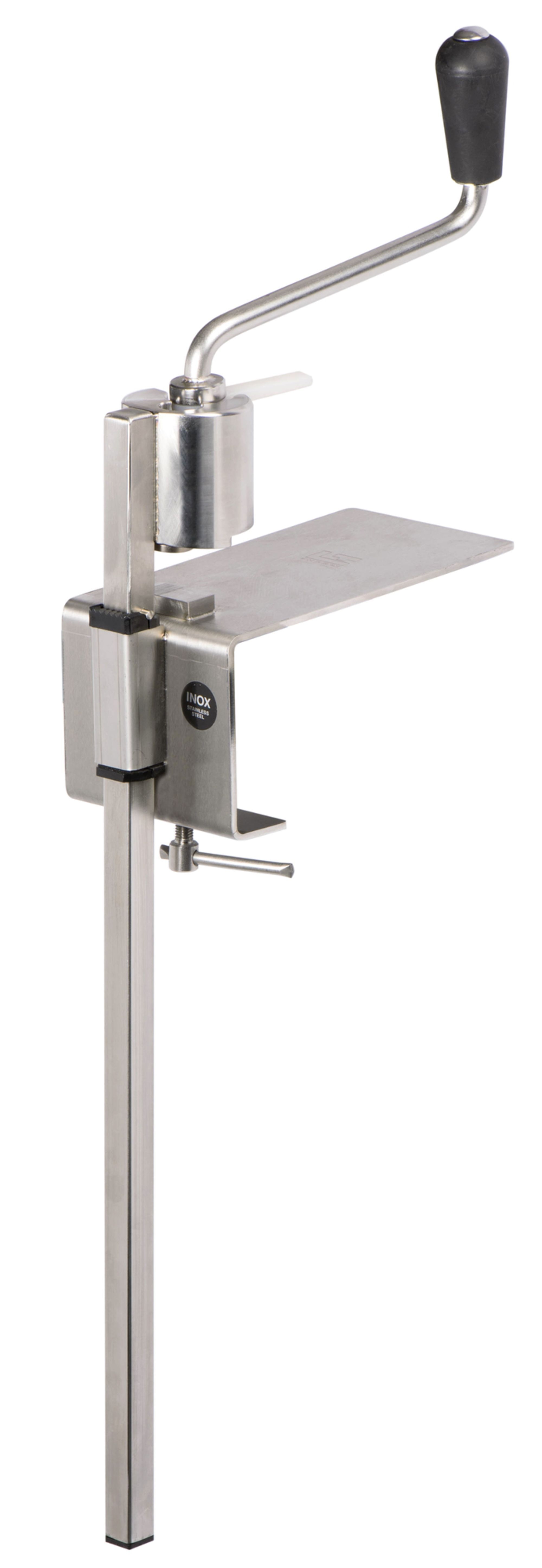 Louis Tellier Professional Inox Manual Can Opener with Clamp, 22 inch Rod
