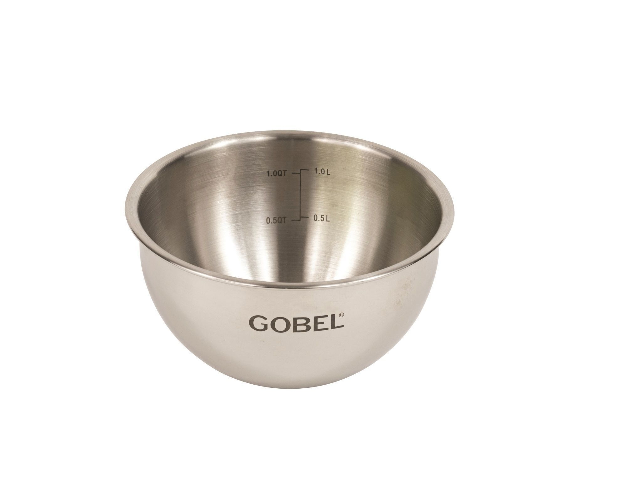 Gobel Stainless Steel Round Bottom Mixing Bowl, 6.29 inch Diameter x 3.93 inch Height