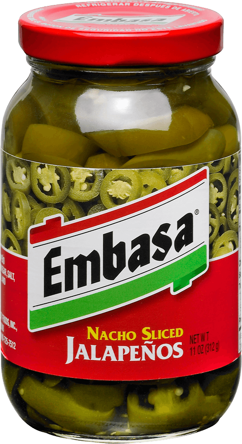 Embasa  Nacho Sliced Jalapeno Pepper Glass,11 Ounce -- 12 Case
