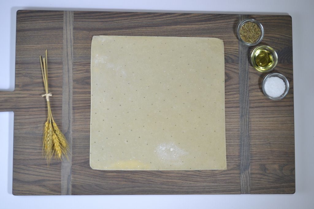 Ultra Thin Crust Par Baked Square Pizza Shell Flatbread, 12 x 12 inch -- 40 per case.