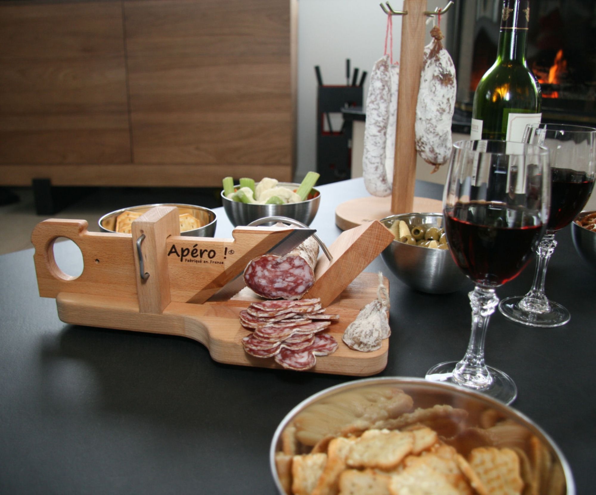 So Apero Roger Orfevre The Original Commercial Sausage Slicer, 11 x 6.3 x 3.5 inch