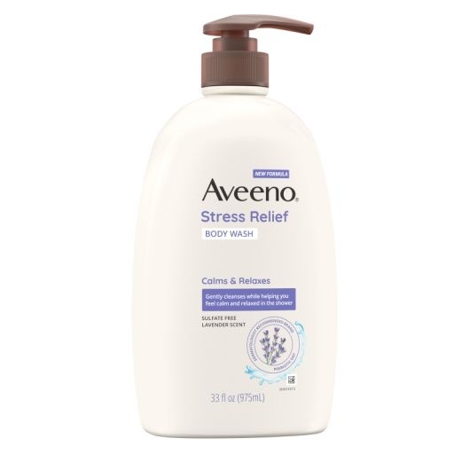 Aveeno Stress Relief Body Wash, 33 Fluid Ounce -- 6 per case.