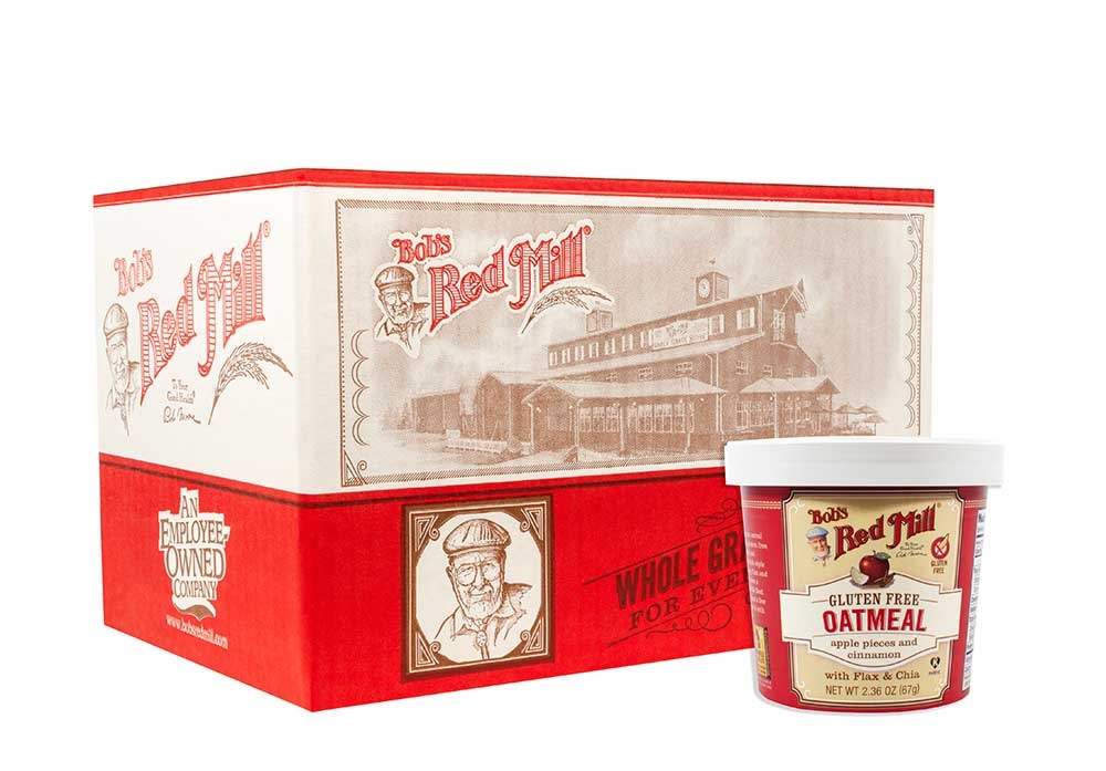 Bobs Red Mill Apple Cinnamon Oatmeal Cup, 2.5 Ounce -- 12 per case.
