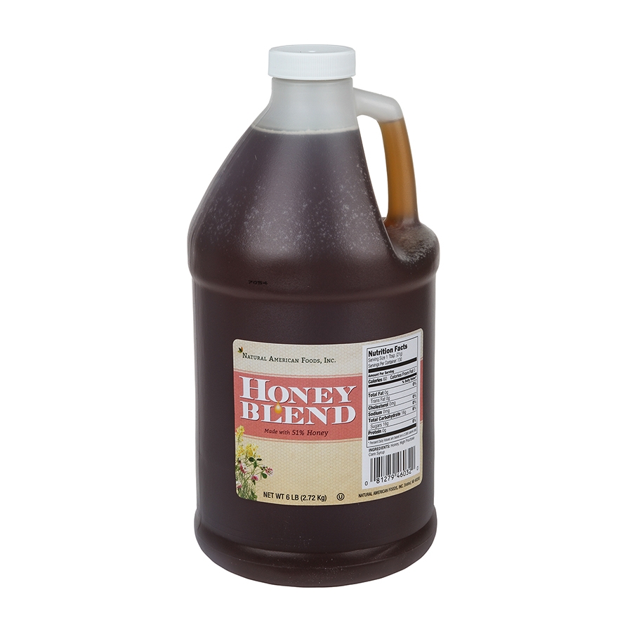 Natural American Food Honey Blend, 6 Pound -- 4 per case.