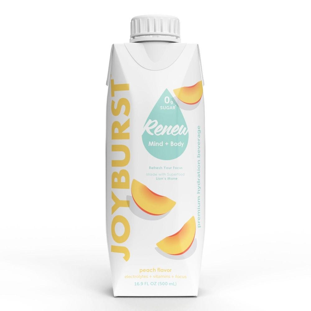 Joyburst Peach Hydration Beverage, 16.9 Fluid Ounce -- 18 per case