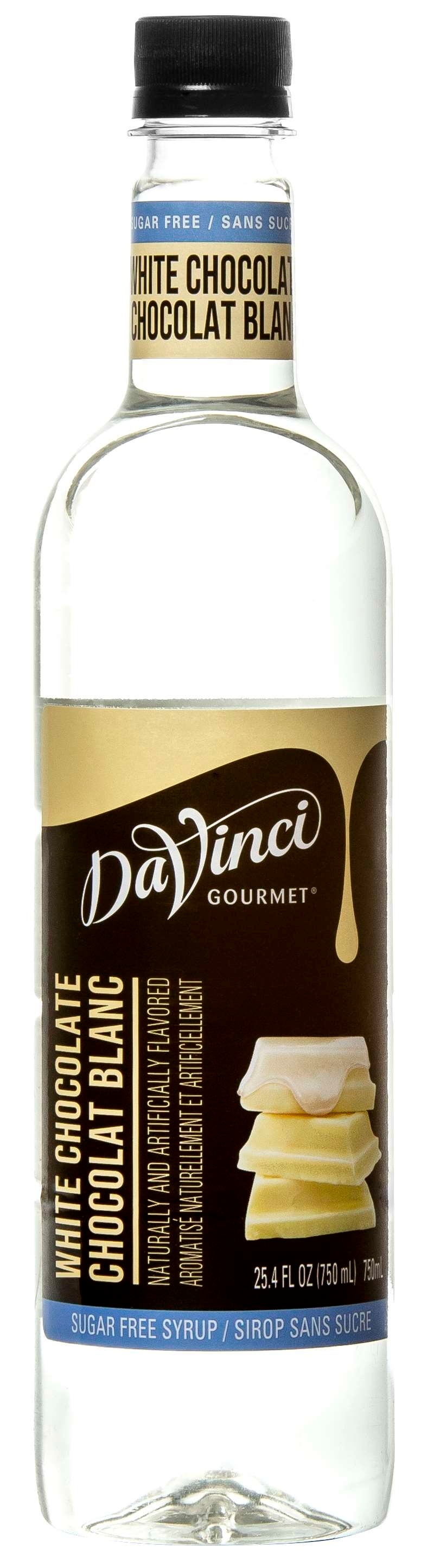 Davinci Gourmet Sugar Free White Chocolate Syrup, 750 Milliliter -- 4 per case