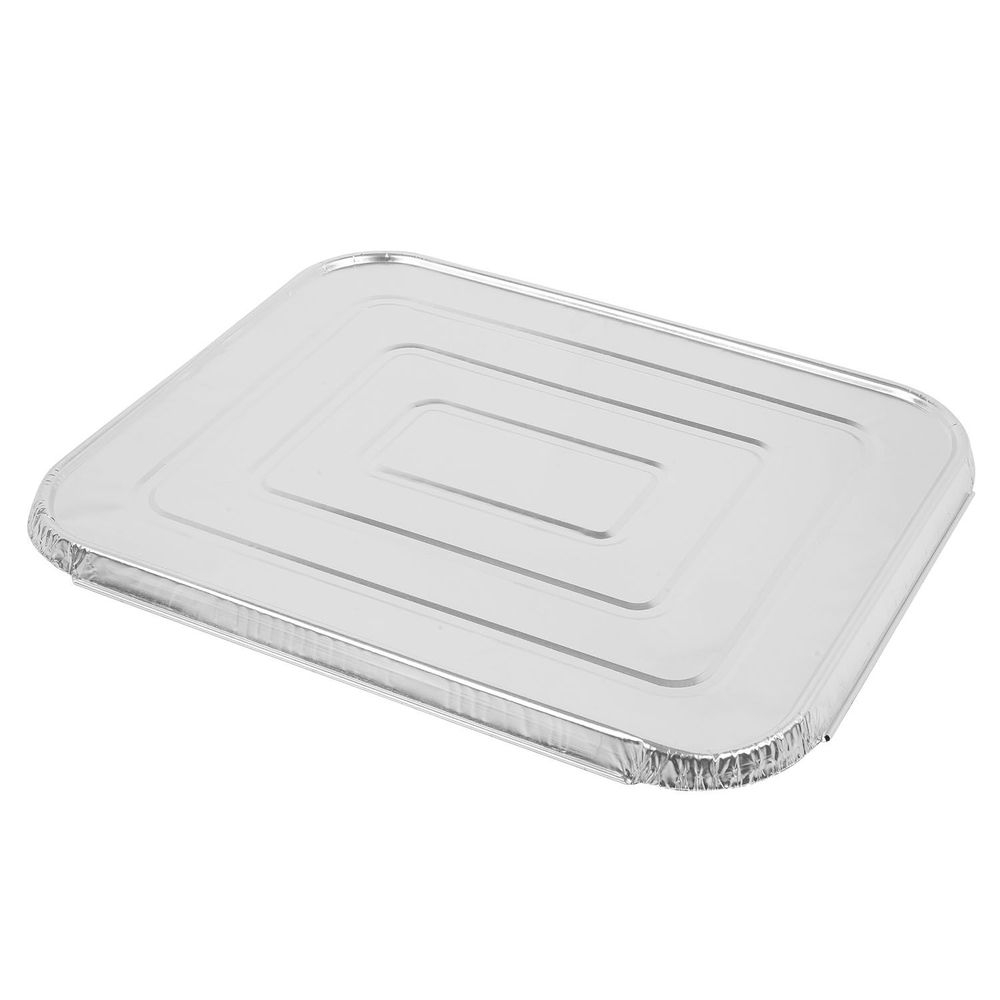 Chef's Seal Aluminum Silver Lid for Half Size Steamtable Pan, 14 inch Depth -- 100 per case
