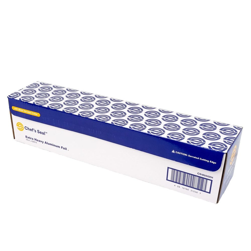 Chef's Seal Aluminum Silver Extra Heavy Duty Weight Foil Roll, 18 inch x 500 feet