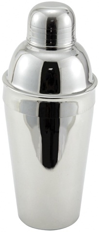 Winco Stainless Steel 3 Piece Deluxe Bar Shaker Set, 16 Ounce -- 12 set per case