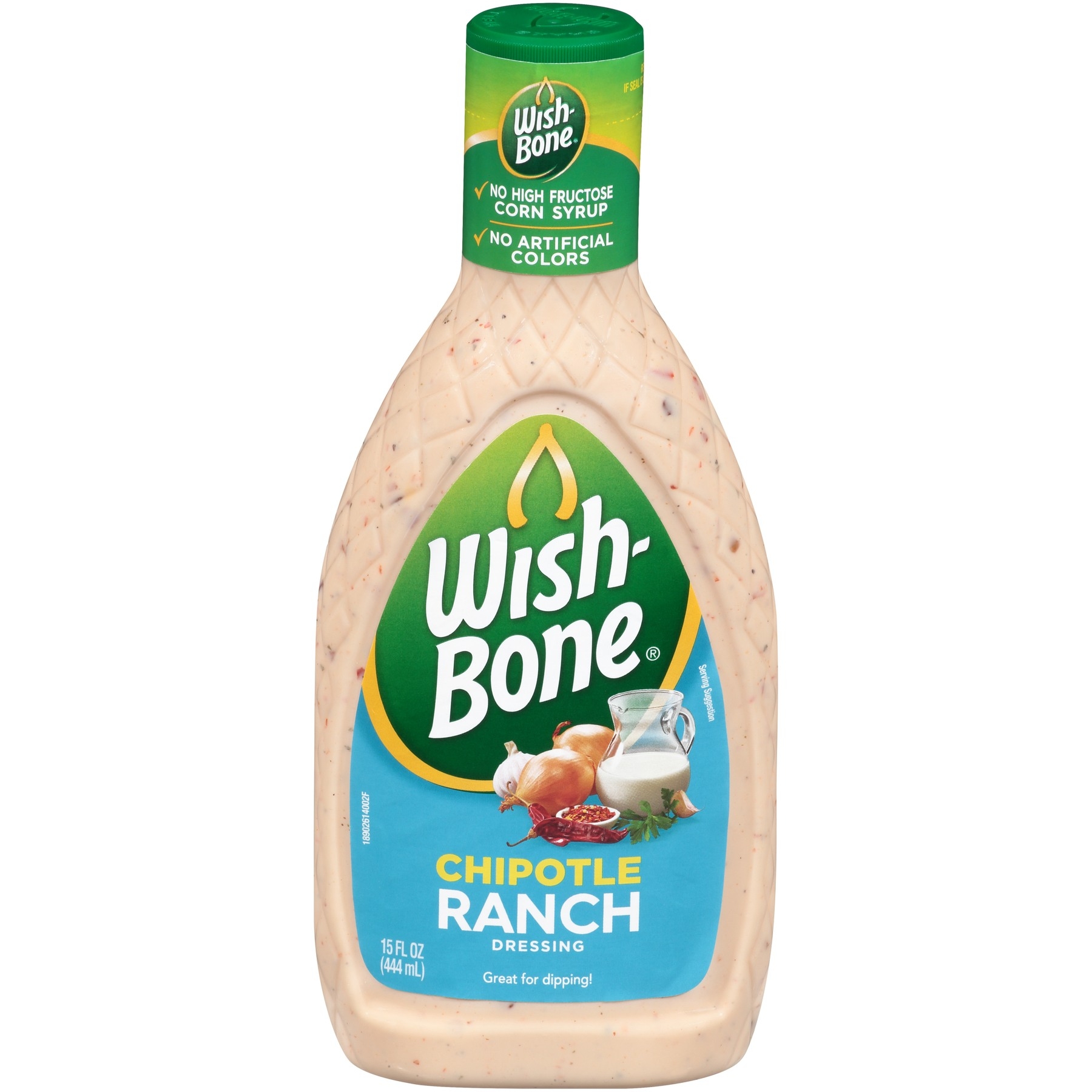 Wish Bone Chipotle Ranch Dressing, 15 Fluid Ounce -- 6 per case.