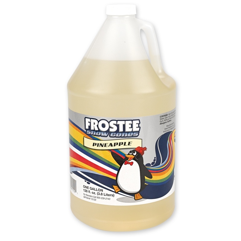 Frostee Pineapple Snow Cone Syrup, 1 Gallon -- 4 per case.
