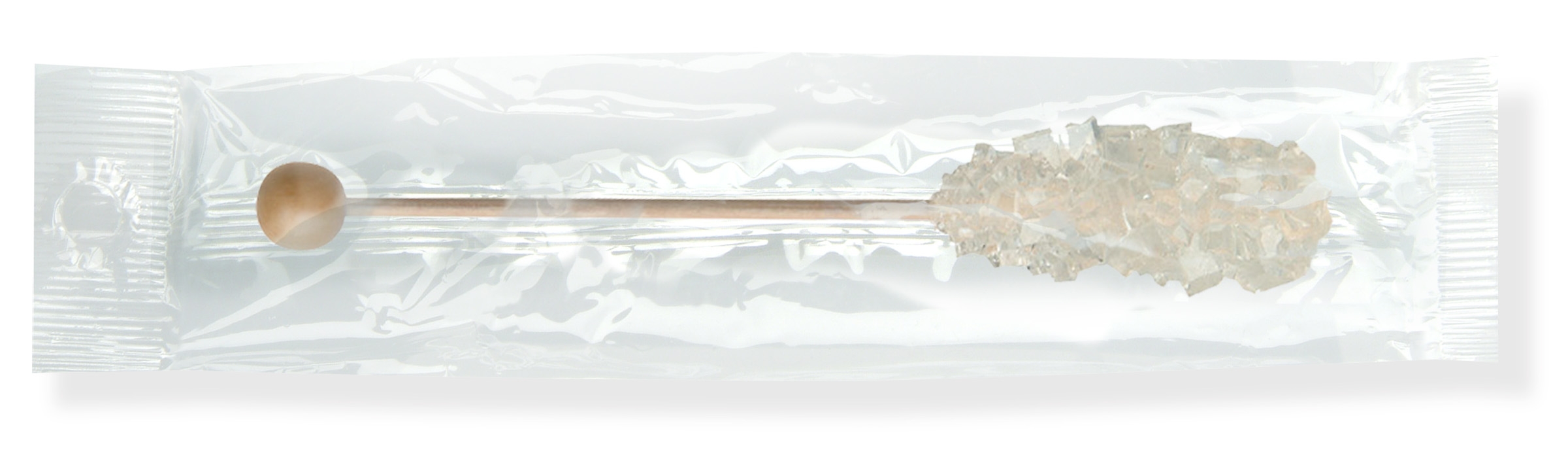 Dryden and Palmer Plain White Rock Wrapped Barista Stick Candy -- 10000 per case.