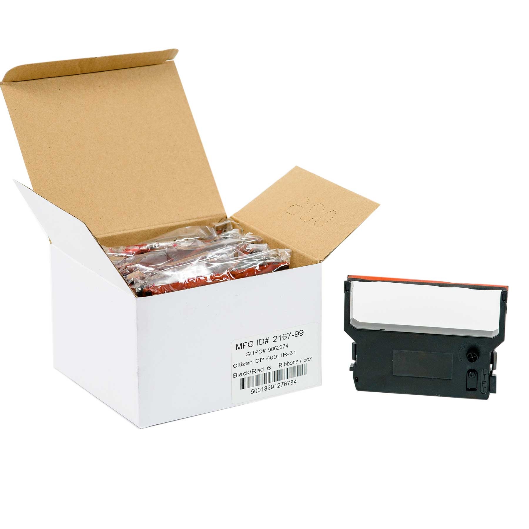 National Checking Company Tillribbons Black and Red Cartridge Ribbon Only -- 6 per case.